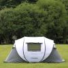 imageEchoSmile Camping Instant Pop Up Tent 246810 Person Water Resistant Dome Easy Setup for Camping Hiking and Outdoor Portable with Carry Bag 3 SeasonWhite  Grey 4 Person