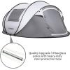 imageEchoSmile Camping Instant Pop Up Tent 246810 Person Water Resistant Dome Easy Setup for Camping Hiking and Outdoor Portable with Carry Bag 3 SeasonWhite  Grey 6 Person
