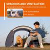 imageEchoSmile Camping Instant Pop Up Tent 246810 Person Water Resistant Dome Easy Setup for Camping Hiking and Outdoor Portable with Carry Bag 3 SeasonWhite  Gray 2 Person