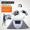 imageEchoSmile Camping Instant Pop Up Tent 246810 Person Water Resistant Dome Easy Setup for Camping Hiking and Outdoor Portable with Carry Bag 3 SeasonWhite  Gray 2 Person