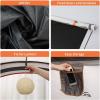 imageEchoSmile Camping Instant Pop Up Tent 246810 Person Water Resistant Dome Easy Setup for Camping Hiking and Outdoor Portable with Carry Bag 3 SeasonWhite  Brown 4 Person