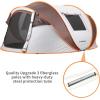 imageEchoSmile Camping Instant Pop Up Tent 246810 Person Water Resistant Dome Easy Setup for Camping Hiking and Outdoor Portable with Carry Bag 3 SeasonWhite  Brown 6 Person