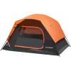 imageEchoSmile 2Person Camping Tent  Easy Setup Lightweight Shelter with RainflyBlack  Orange2 Person