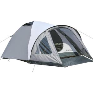imageEchoSmile Camping Tent with Vestibule 234 Person Water Resistant Dome Portable with Rainfly ampamp Carry Bag Easy Setup for Outdoor Camping 3 SeasonGray  White4 Person