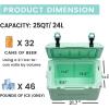 imageEchoSmile 25 Quart Rotomolded Cooler with Handle Built to Stand up to The Rigors of The JourneyGreen