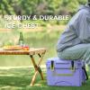 imageEchoSmile 25 Quart Rotomolded Cooler with Handle Built to Stand up to The Rigors of The JourneyPurple