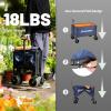 imageEchoSmile Collapsible Wagon Cart for Camping ampamp Beach  Heavy Duty 400lbs Capacity AllTerrain Cart with Wide Wheels Portable Folding Utility Wagon for Grocery Garden SportsBlackBlueorange