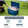 imageEchoSmile UltraLight Hard Cooler 35L37qt Outdoor Insulated Ice Chest BoxDark Blue