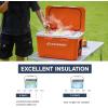imageEchoSmile UltraLight Hard Cooler 35L37qt Outdoor Insulated Ice Chest BoxOrange