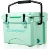 imageEchoSmile 25 Quart Rotomolded Cooler with Handle Built to Stand up to The Rigors of The JourneyGreen