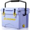 imageEchoSmile 25 Quart Rotomolded Cooler with Handle Built to Stand up to The Rigors of The JourneyPurple