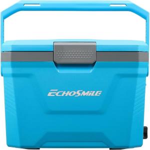 imageEchoSmile Portable Cooler 20L21qt Outdoor Insulated Ice Chest BoxBlue