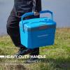 image:imageEchoSmile Insulated Portable Cooler 20L21qt Outdoor Hard Cooler Ice Chest Box for Camping Drink Beach Fishing and BoatingBlue