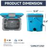 image:imageEchoSmile Insulated Portable Cooler 20L21qt Outdoor Hard Cooler Ice Chest Box for Camping Drink Beach Fishing and BoatingBlue