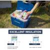 image:imageEchoSmile Insulated Portable Cooler 20L21qt Outdoor Hard Cooler Ice Chest Box for Camping Drink Beach Fishing and BoatingDark Blue