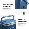 image:imageEchoSmile Insulated Portable Cooler 20L21qt Outdoor Hard Cooler Ice Chest Box for Camping Drink Beach Fishing and BoatingDark Blue