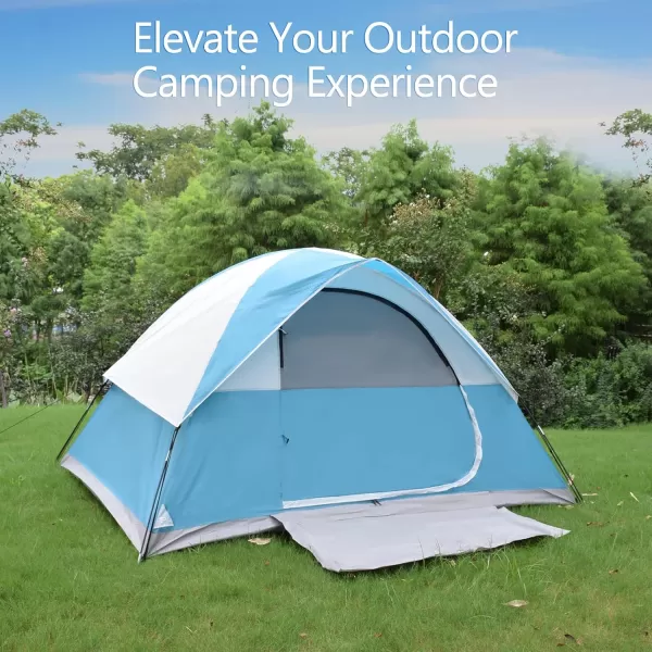LETS CAMP 2 Person Backpacking TentPortable Lightweight Waterproof Windproof Easy Setup Backpacking TentGreat for Camping Hiking Mountaineeringblue