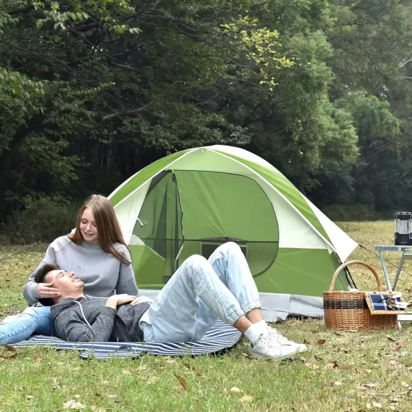 LETS CAMP 2 Person Backpacking TentPortable Lightweight Waterproof Windproof Easy Setup Backpacking TentGreat for Camping Hiking Mountaineeringgreen