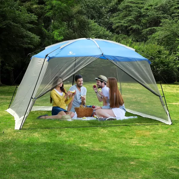 LETS CAMP 3 Person Backpacking TentPortable Lightweight Waterproof Windproof Easy Setup Backpacking TentGreat for Camping Hiking MountaineeringBlueBlueScreen House