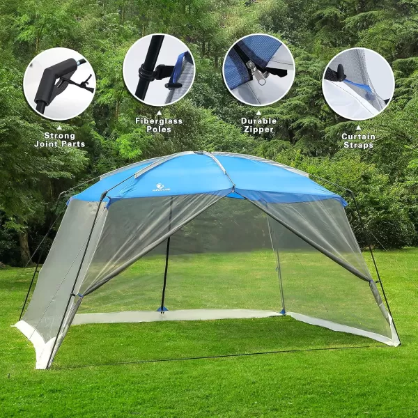LETS CAMP 3 Person Backpacking TentPortable Lightweight Waterproof Windproof Easy Setup Backpacking TentGreat for Camping Hiking MountaineeringBlueBlueScreen House