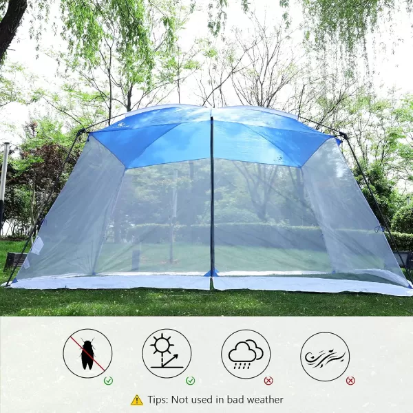 LETS CAMP 3 Person Backpacking TentPortable Lightweight Waterproof Windproof Easy Setup Backpacking TentGreat for Camping Hiking MountaineeringBlueBlueScreen House