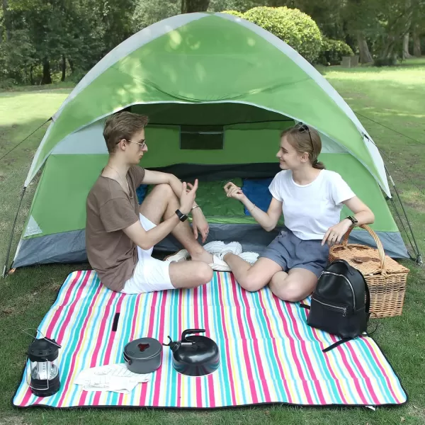 LETS CAMP 3 Person Backpacking TentPortable Lightweight Waterproof Windproof Easy Setup Backpacking TentGreat for Camping Hiking MountaineeringBluegreen