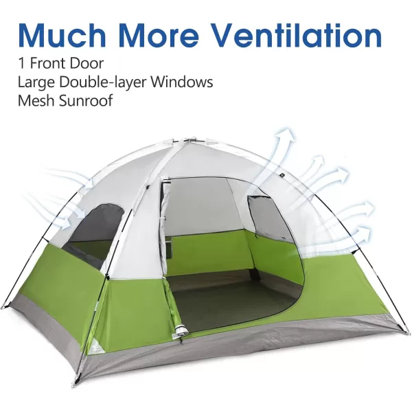 LETS CAMP 3 Person Backpacking TentPortable Lightweight Waterproof Windproof Easy Setup Backpacking TentGreat for Camping Hiking MountaineeringBluegreen
