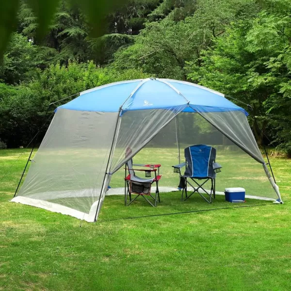 LETS CAMP 3 Person Backpacking TentPortable Lightweight Waterproof Windproof Easy Setup Backpacking TentGreat for Camping Hiking MountaineeringBlueBlueScreen House