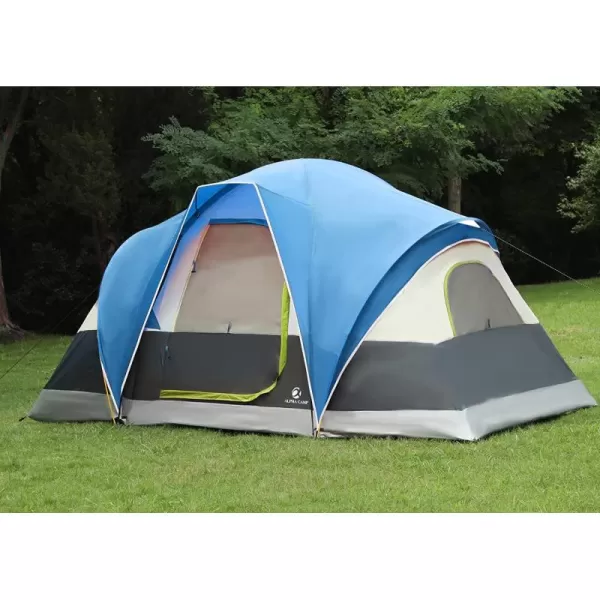 LETS CAMP 6 Person Extended Dome Tent 12quot x 10quot with Removable Rain Fly for Camping Hiking Outdoor