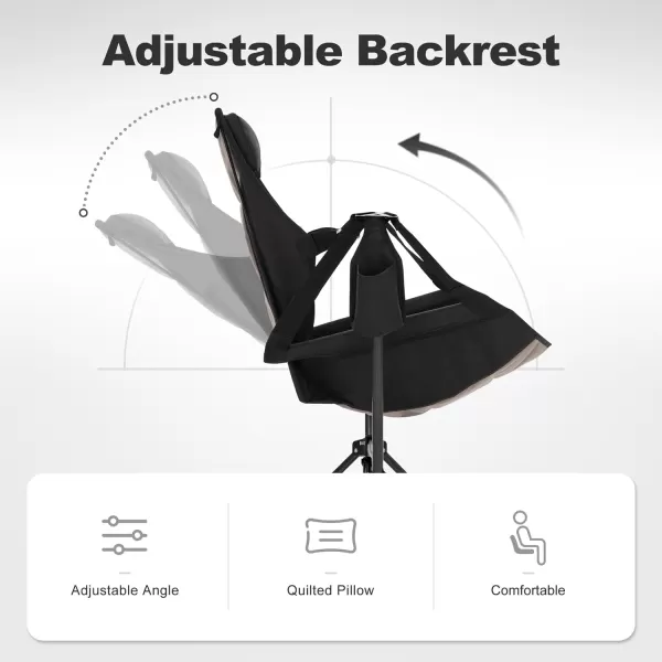 LETS CAMP Hammock Camping Chair Lightweight Portable Outdoor Chair for Camping and Hiking Supports 300lbsBlueBlack