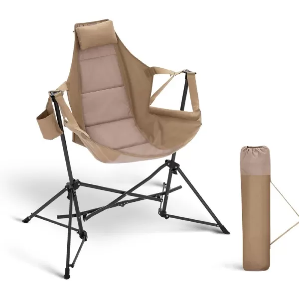 LETS CAMP Hammock Camping Chair Lightweight Portable Outdoor Chair for Camping and Hiking Supports 300lbsBlueKhaki