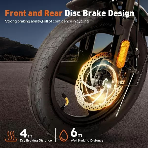 imageLETS CAMP Electric Bike Foldable 1420quot Tire 500W1000W Peak Motor 20Mph28Mph Folding Ebike48V 13AH Removable BatteryLCD DisplayElectric Bike for Adults for Commute Beach Snow14IN Bright Green