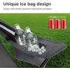 imageLETS CAMP Camping Chair 2 Pack Folding Chair with 3Can Cooler Bag Portable Lawn Chair with Cup HolderStorage Pocket Supports 225LBS Collapsible Chair for Camp Beach Picnic BlueGrey