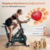 image:imageExercise Bike Adjustable Magnetic Stationary Bike for Home Indoor Cycling Bike with Low Noise Heart Rate Handle and LCD Monitor Cycle Bike with 400lbs Weight CapacityMagnetic Stationary Bike