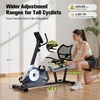 image:imageExercise Bike Adjustable Magnetic Stationary Bike for Home Indoor Cycling Bike with Low Noise Heart Rate Handle and LCD Monitor Cycle Bike with 400lbs Weight CapacityRecumbent Exercise Bike