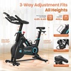 image:imageExercise Bike Adjustable Magnetic Stationary Bike for Home Indoor Cycling Bike with Low Noise Heart Rate Handle and LCD Monitor Cycle Bike with 400lbs Weight CapacityMagnetic Stationary Bike