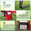 image:imageLETS CAMP Oversized Camping Chairs 2952 High Back Heavy Duty Lawn Chair Support 500LBS Portable Collapsible Chair with Cup Holder Side Pocket2 PackBlackRed