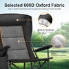 image:imageLETS CAMP Oversized Camping Chairs 2952 High Back Heavy Duty Lawn Chair Support 500LBS Portable Collapsible Chair with Cup Holder Side Pocket2 PackBlackBlack
