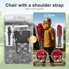 image:imageLETS CAMP Oversized Camping Chairs 2952 High Back Heavy Duty Lawn Chair Support 500LBS Portable Collapsible Chair with Cup Holder Side Pocket2 PackBlackRed