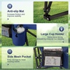 image:imageLETS CAMP Oversized Camping Chairs 2952 High Back Heavy Duty Lawn Chair Support 500LBS Portable Collapsible Chair with Cup Holder Side Pocket2 PackBlackNavy