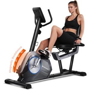 image:imageExercise Bike Adjustable Magnetic Stationary Bike for Home Indoor Cycling Bike with Low Noise Heart Rate Handle and LCD Monitor Cycle Bike with 400lbs Weight CapacityRecumbent Exercise Bike