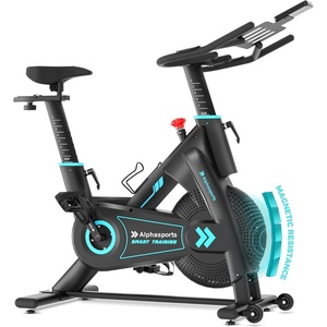 image:imageExercise Bike Adjustable Magnetic Stationary Bike for Home Indoor Cycling Bike with Low Noise Heart Rate Handle and LCD Monitor Cycle Bike with 400lbs Weight CapacityMagnetic Stationary Bike