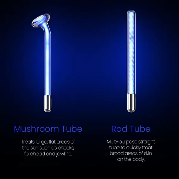 4Piece Fusion Wand Acessory Set for Nuderma Wands  NuDerma NOT Included  Neon ampamp Argon Fusion Glass applicators for Nuderma  High Frequency Upgraded Fusion Wand Set Compatible with Nuderma Systems