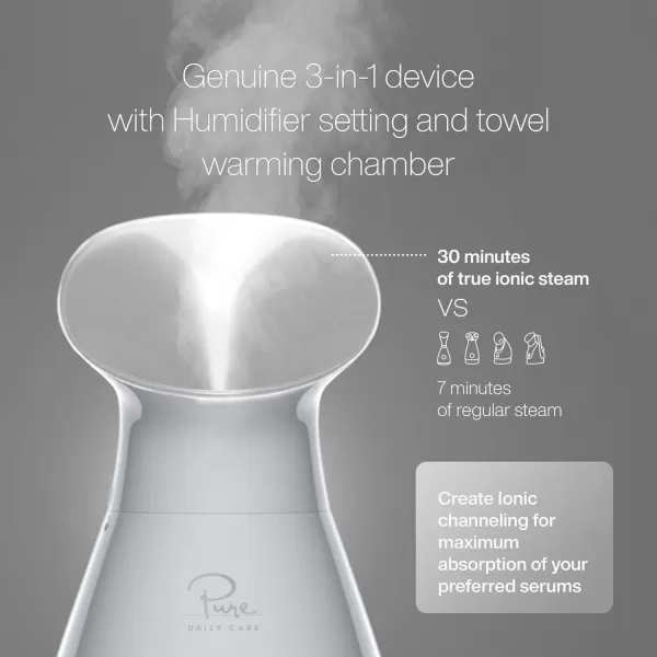 NanoSteamer Large 3in1 Nano Ionic Facial Steamer with Precise Temp Control  Humidifier  Unclogs Pores  Blackheads  Spa Quality  Bonus 5 Piece Stainless Steel Skin Kit TealSilver