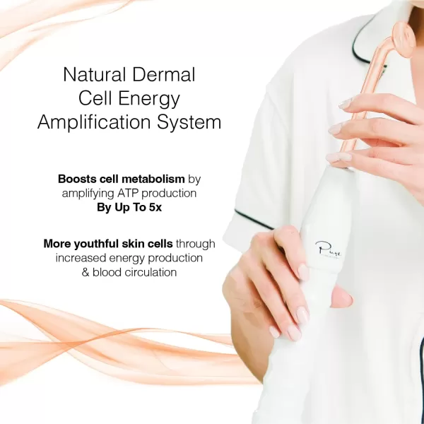 NuDerma Portable Handheld Skin Therapy Wand Machine wNeon  AntiAging  Skin Tightening  Wrinkle Reducing  Dark Circles  Clarifying  Hair ampamp Scalp Stimulator