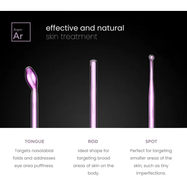 NuDerma Professional Skin Therapy Wand  Portable Skin Therapy Machine with 6 Neon ampamp Argon Wands  Boost Your Skin  Clear Firm ampamp Tighten