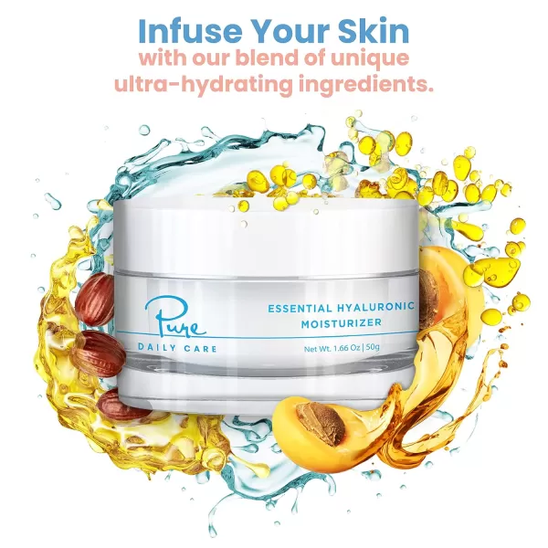 Pure Daily Care Essential Hyaluronic Moisturizer 166 Oz  Hydrating SiliconeFree Daily Clean Beauty Face Cream For All Skin Types17 Ounce Pack of 1