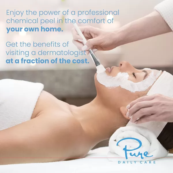 Pure Daily Care Lactic Acid Resurfacing Pads  Exfoliating Advanced Acid  Salicylic Lactic Mandelic Acid