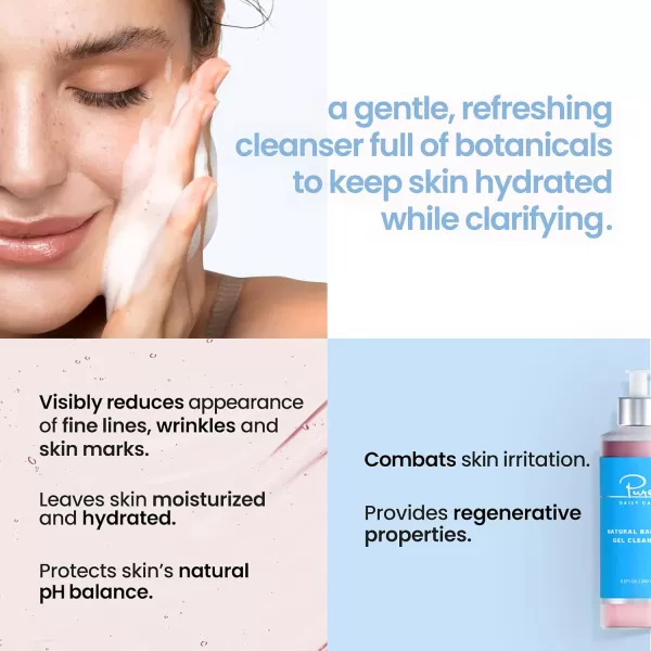 Pure Daily Care Natural Balance Gel Cleanser 8 Oz  Gentle Refreshing ClinicalGrade Clean Beauty Daily Cleanser2 Ounce Pack of 1