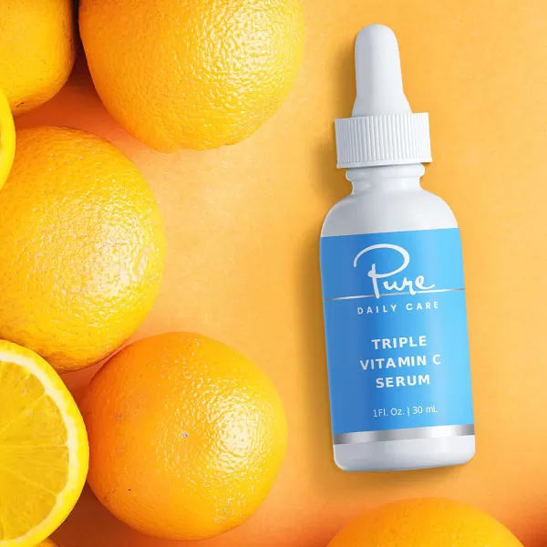 Triple Vitamin C Serum  AntiAging Antioxidant Brightening Clinical Grade Clean Skincare